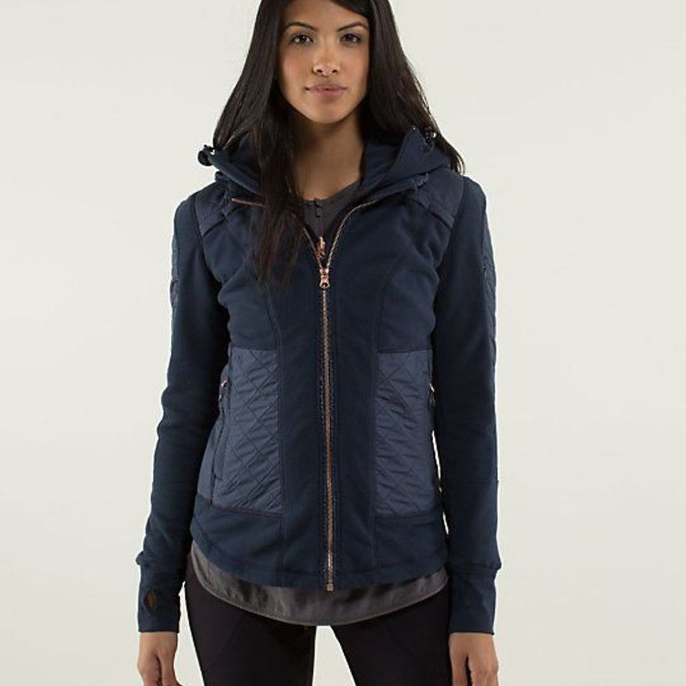 lululemon Fleecy Keen Jacket Navy Size 2